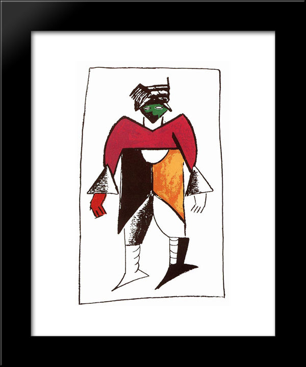 New Man 20x24 Black Modern Wood Framed Art Print Poster by Malevich, Kazimir