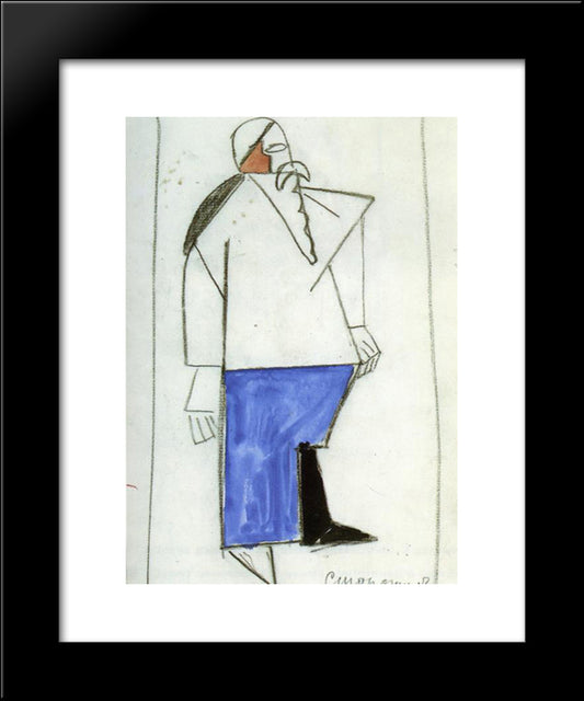 Old Timer 20x24 Black Modern Wood Framed Art Print Poster by Malevich, Kazimir