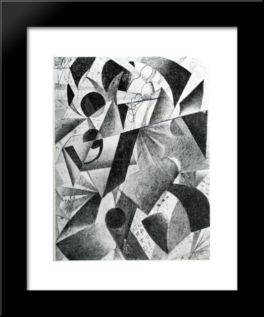 Pilot 20x24 Black Modern Wood Framed Art Print Poster by Malevich, Kazimir