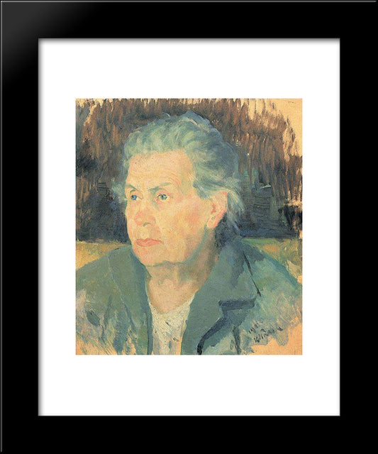 Portrait Of Mother 20x24 Black Modern Wood Framed Art Print Poster by Malevich, Kazimir