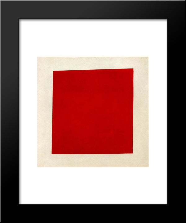 Red Square 20x24 Black Modern Wood Framed Art Print Poster by Malevich, Kazimir