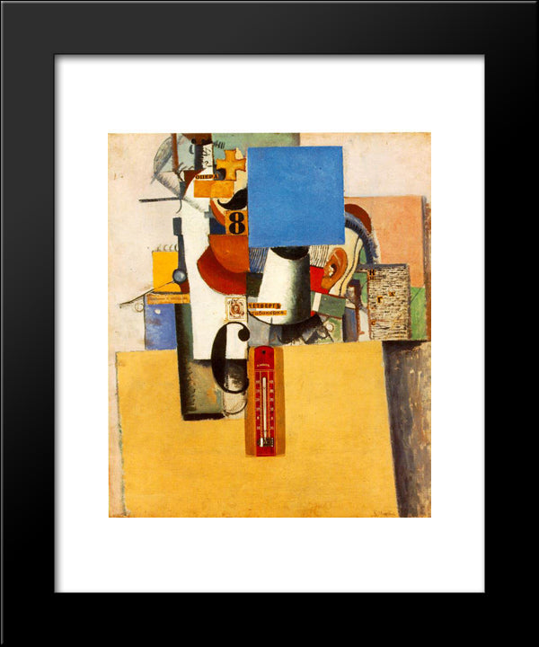 Soldier Of The First Division 20x24 Black Modern Wood Framed Art Print Poster by Malevich, Kazimir