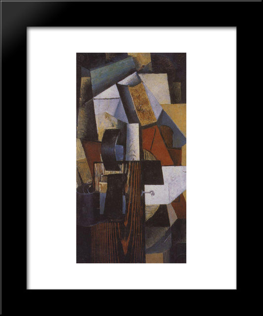 Station Without A Stop. Kunzevo. 20x24 Black Modern Wood Framed Art Print Poster by Malevich, Kazimir