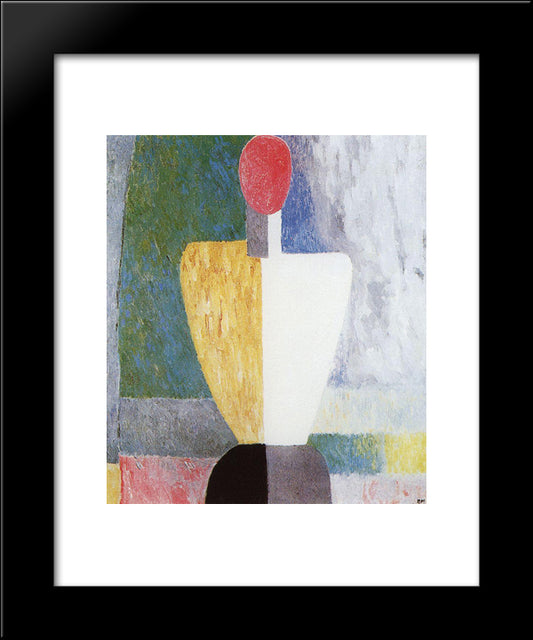 Torso 20x24 Black Modern Wood Framed Art Print Poster by Malevich, Kazimir