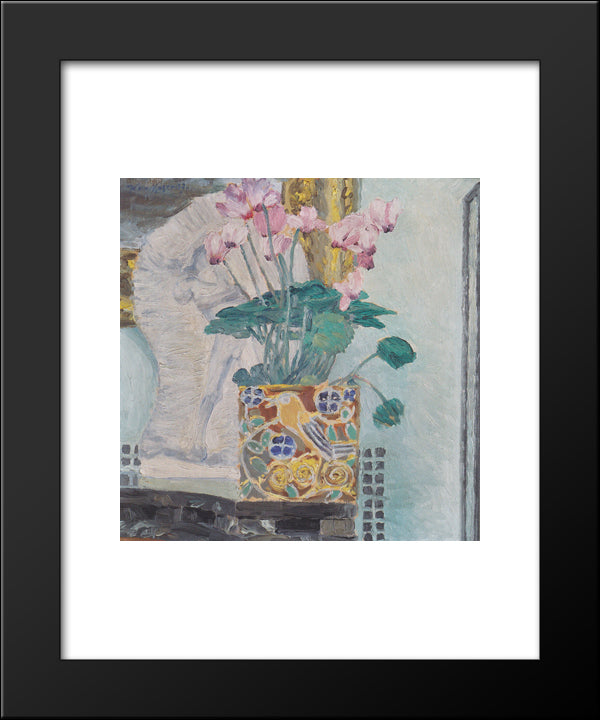 Cyclamen 20x24 Black Modern Wood Framed Art Print Poster by Moser, Koloman