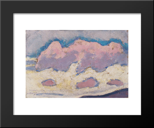 Study Of Clouds 20x24 Black Modern Wood Framed Art Print Poster by Moser, Koloman