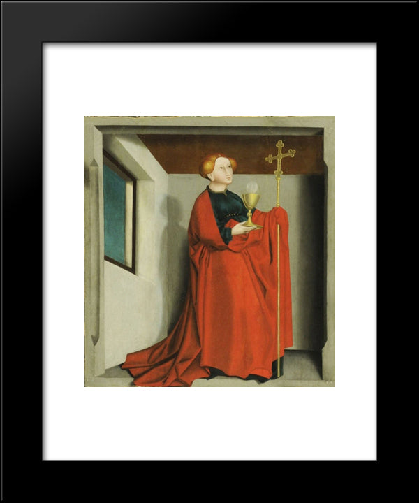 Ecclesia 20x24 Black Modern Wood Framed Art Print Poster by Witz, Konrad