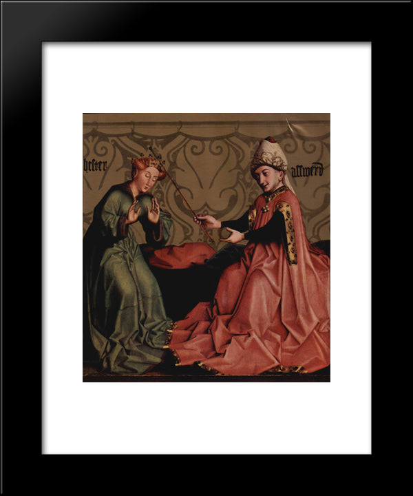 Esther Before Ahasuerus 20x24 Black Modern Wood Framed Art Print Poster by Witz, Konrad