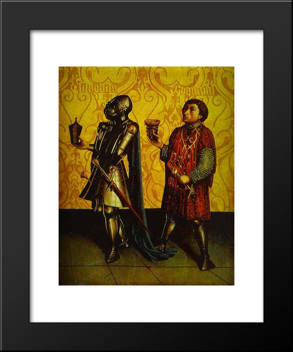 Sabobai And Benaiah 20x24 Black Modern Wood Framed Art Print Poster by Witz, Konrad