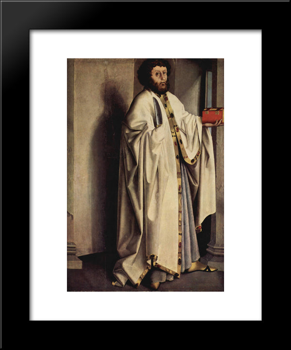 St. Bartholomew 20x24 Black Modern Wood Framed Art Print Poster by Witz, Konrad