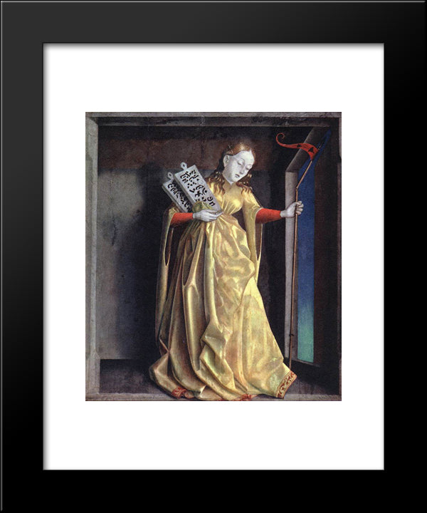 The Synagoge 20x24 Black Modern Wood Framed Art Print Poster by Witz, Konrad