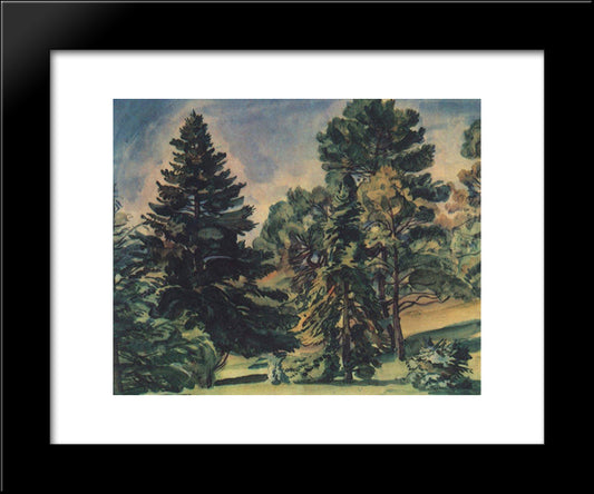 Alupka Park 20x24 Black Modern Wood Framed Art Print Poster by Bogaevsky, Konstantin