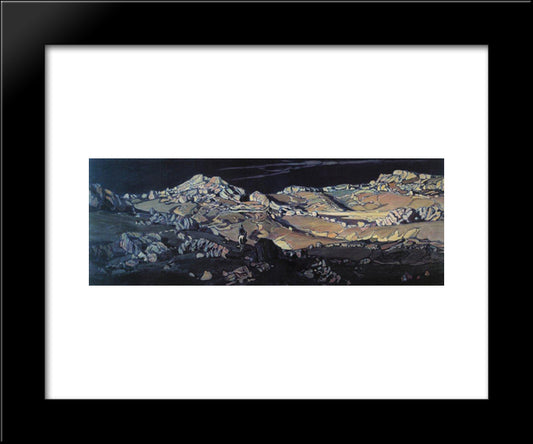 Desert. Tale. 20x24 Black Modern Wood Framed Art Print Poster by Bogaevsky, Konstantin