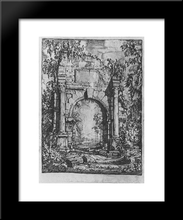 Frontispiece 20x24 Black Modern Wood Framed Art Print Poster by Bogaevsky, Konstantin