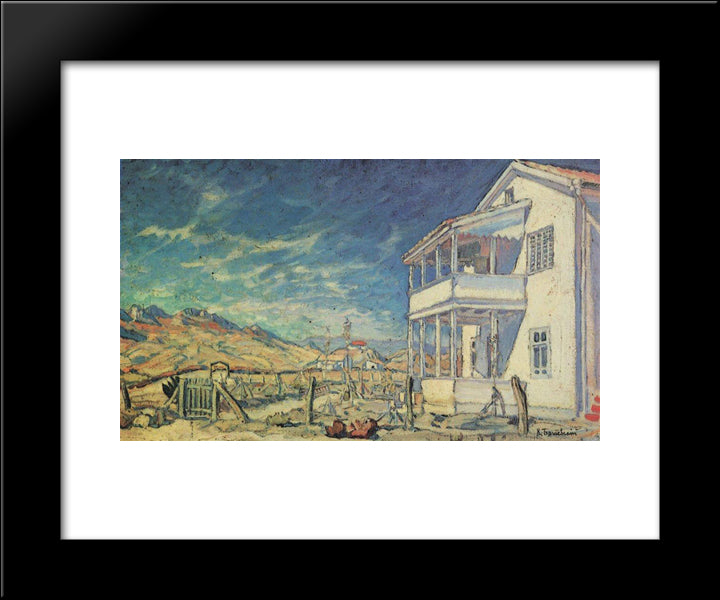 Koktebel. House Of Maximilian Voloshin. 20x24 Black Modern Wood Framed Art Print Poster by Bogaevsky, Konstantin