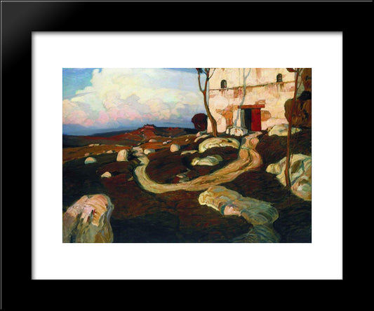 Stary Krym 20x24 Black Modern Wood Framed Art Print Poster by Bogaevsky, Konstantin