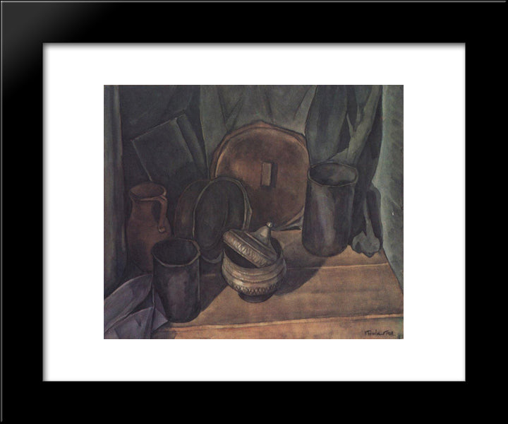 Still Life 20x24 Black Modern Wood Framed Art Print Poster by Bogaevsky, Konstantin