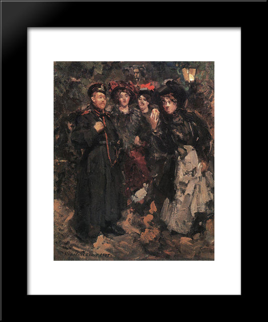 A Boulevard 20x24 Black Modern Wood Framed Art Print Poster by Korovin, Konstantin