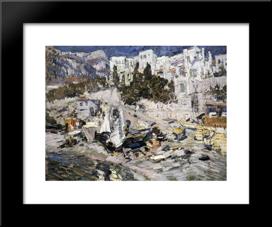 Alupka 20x24 Black Modern Wood Framed Art Print Poster by Korovin, Konstantin