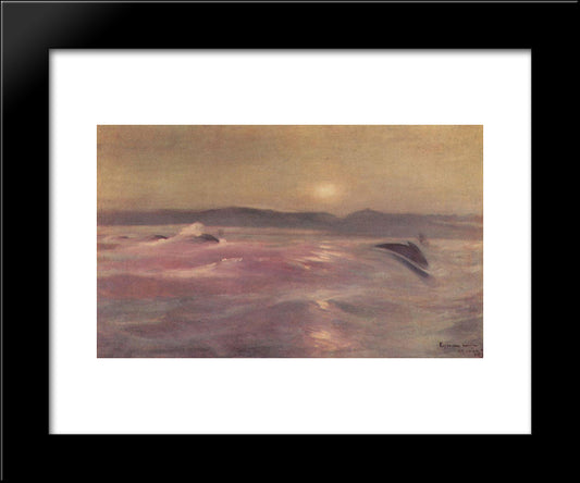 Arctic Ocean 20x24 Black Modern Wood Framed Art Print Poster by Korovin, Konstantin