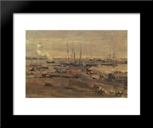 Arkhangelsk 20x24 Black Modern Wood Framed Art Print Poster by Korovin, Konstantin