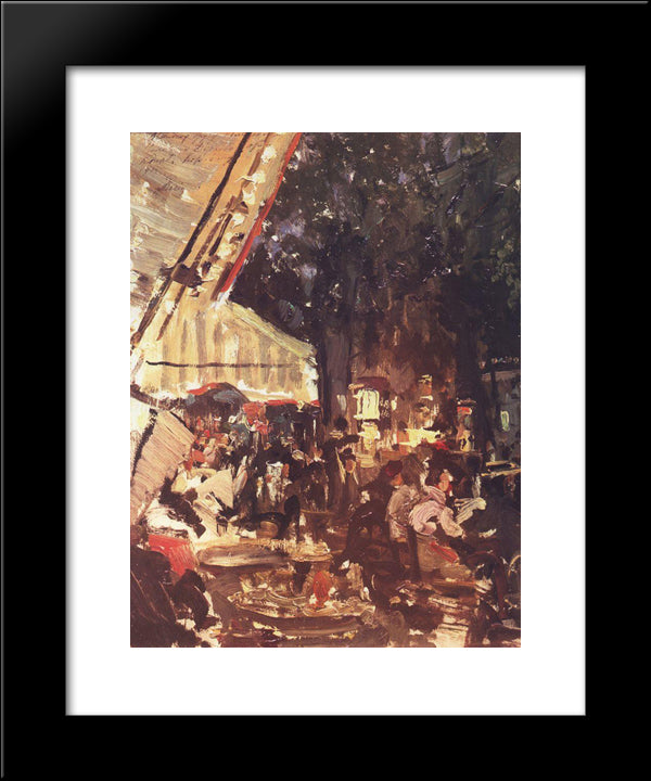 Cafe 20x24 Black Modern Wood Framed Art Print Poster by Korovin, Konstantin