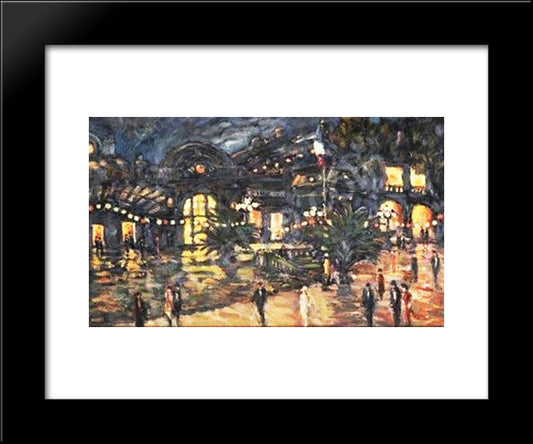 Casino In Vichy 20x24 Black Modern Wood Framed Art Print Poster by Korovin, Konstantin