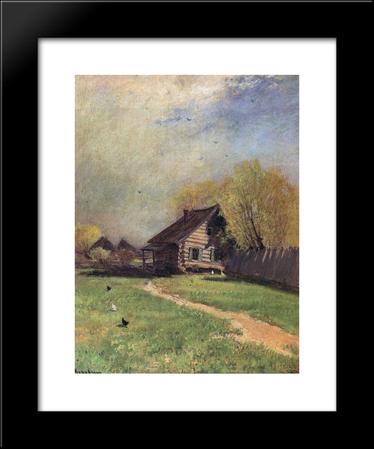 Early Spring 20x24 Black Modern Wood Framed Art Print Poster by Korovin, Konstantin