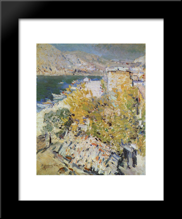 In The South 20x24 Black Modern Wood Framed Art Print Poster by Korovin, Konstantin