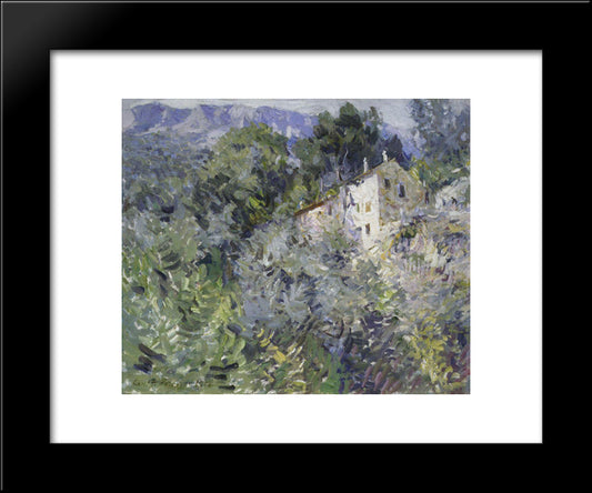 In The South Of France 20x24 Black Modern Wood Framed Art Print Poster by Korovin, Konstantin