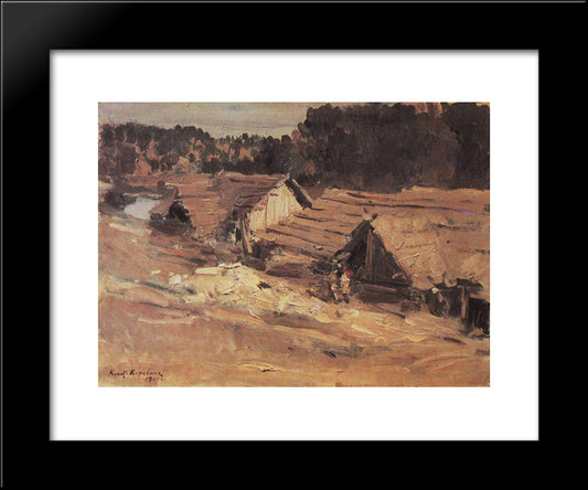 Kem 20x24 Black Modern Wood Framed Art Print Poster by Korovin, Konstantin