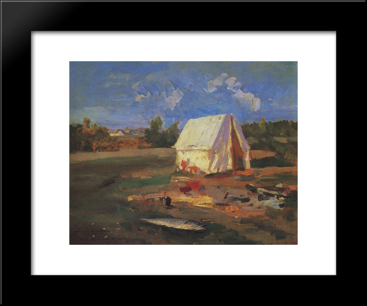 Morning 20x24 Black Modern Wood Framed Art Print Poster by Korovin, Konstantin