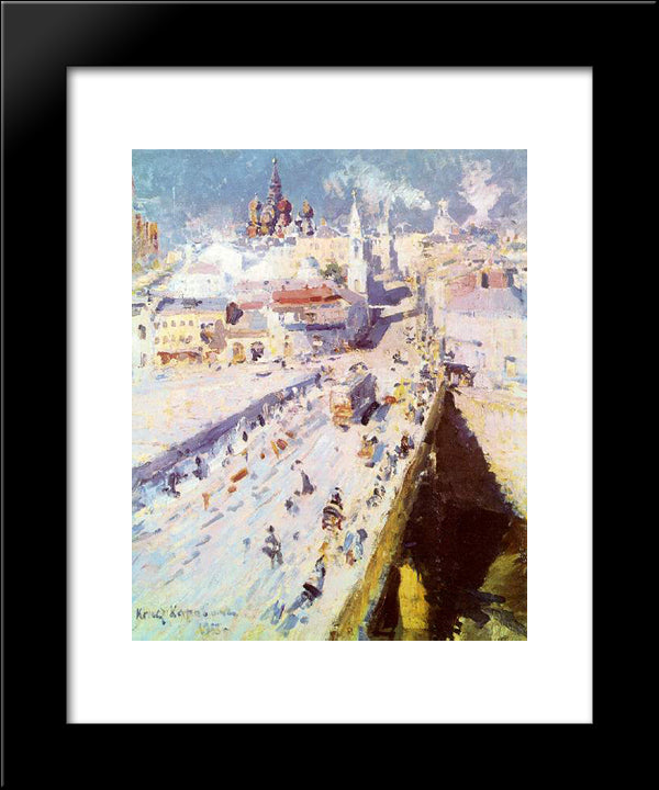 Old Moscow 20x24 Black Modern Wood Framed Art Print Poster by Korovin, Konstantin