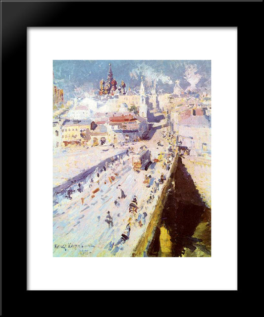 Old Moscow 20x24 Black Modern Wood Framed Art Print Poster by Korovin, Konstantin