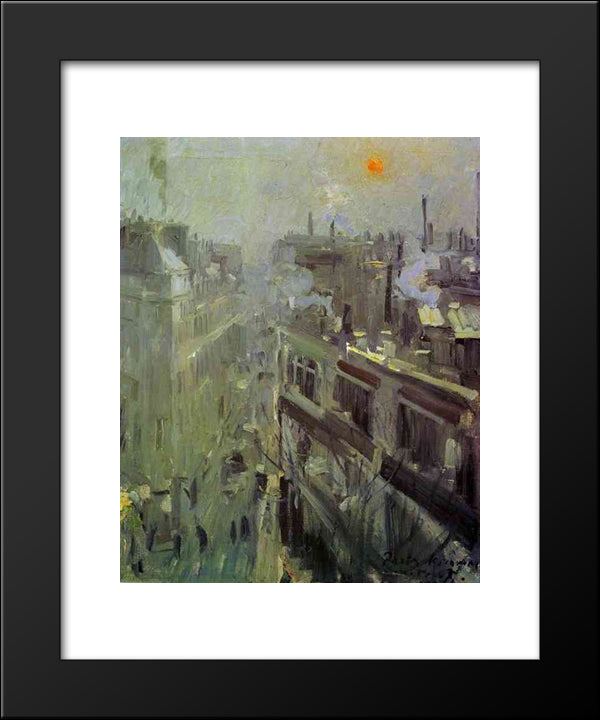 Paris 20x24 Black Modern Wood Framed Art Print Poster by Korovin, Konstantin