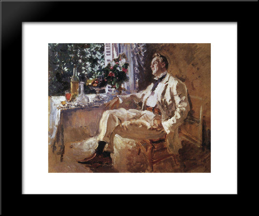 Portrait Of Chaliapin 20x24 Black Modern Wood Framed Art Print Poster by Korovin, Konstantin