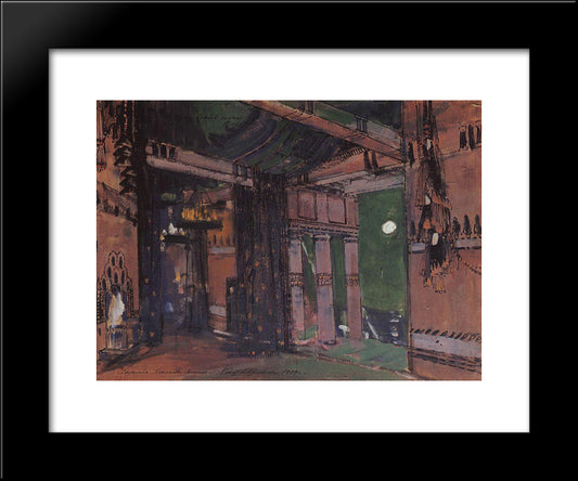 Salambo`S Room 20x24 Black Modern Wood Framed Art Print Poster by Korovin, Konstantin