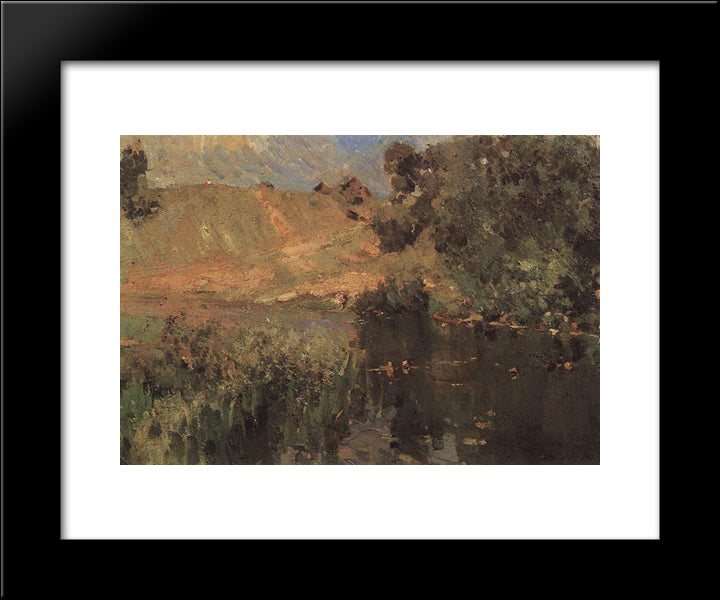 Summer 20x24 Black Modern Wood Framed Art Print Poster by Korovin, Konstantin