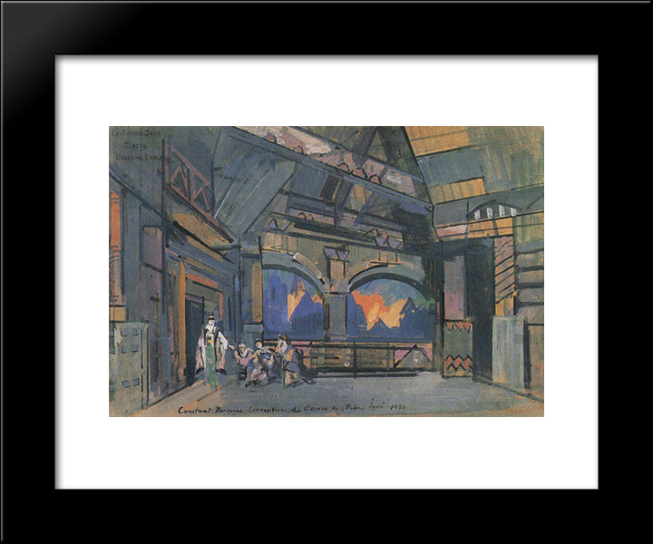Terem Yaroslavna 20x24 Black Modern Wood Framed Art Print Poster by Korovin, Konstantin