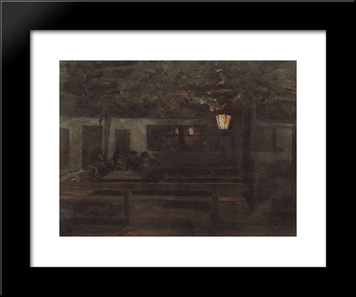 The Spanish Tavern 20x24 Black Modern Wood Framed Art Print Poster by Korovin, Konstantin