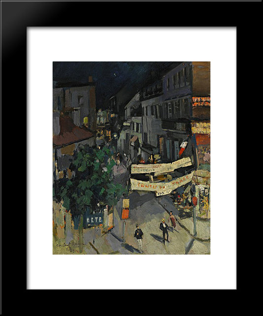 Vichy At Night 20x24 Black Modern Wood Framed Art Print Poster by Korovin, Konstantin