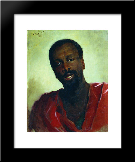 African 20x24 Black Modern Wood Framed Art Print Poster by Makovsky, Konstantin