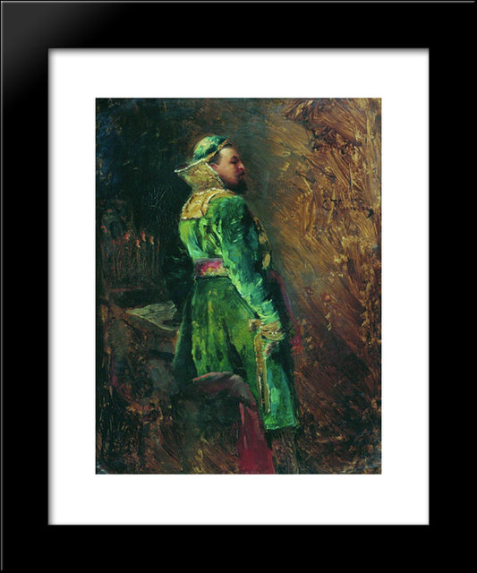Boyar 20x24 Black Modern Wood Framed Art Print Poster by Makovsky, Konstantin