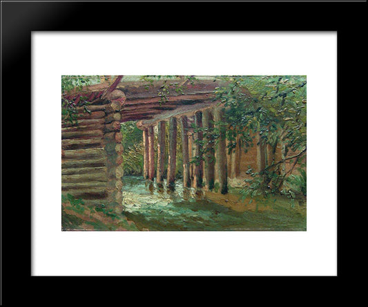Bridge 20x24 Black Modern Wood Framed Art Print Poster by Makovsky, Konstantin