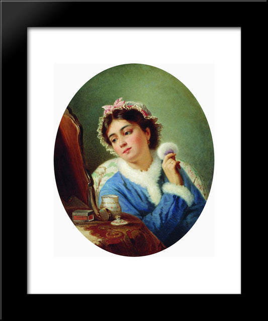 By The Toilet 20x24 Black Modern Wood Framed Art Print Poster by Makovsky, Konstantin