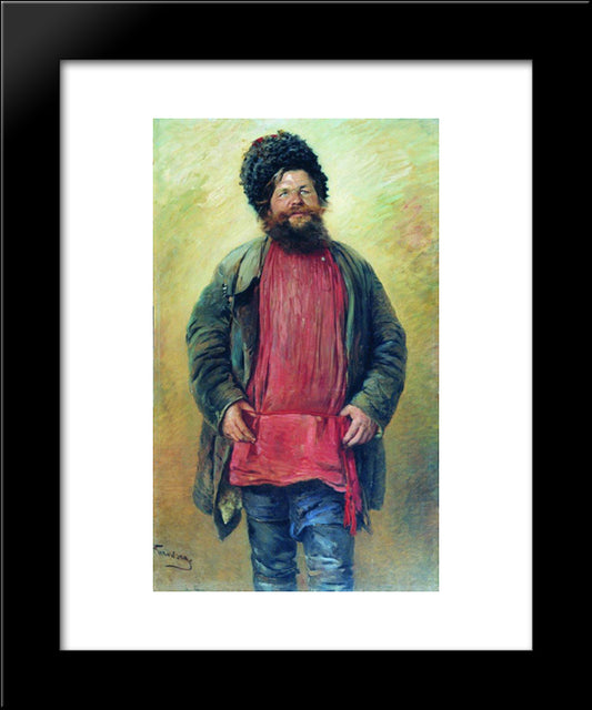 Cossack 20x24 Black Modern Wood Framed Art Print Poster by Makovsky, Konstantin