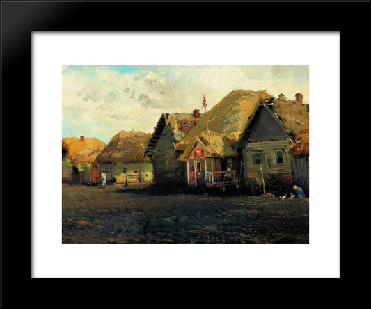 Country Landscape 20x24 Black Modern Wood Framed Art Print Poster by Makovsky, Konstantin