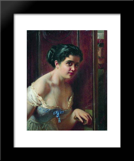 Date 20x24 Black Modern Wood Framed Art Print Poster by Makovsky, Konstantin