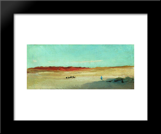 Desert 20x24 Black Modern Wood Framed Art Print Poster by Makovsky, Konstantin