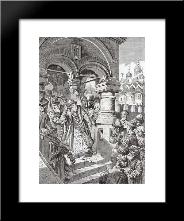 Ivan Iii Of Russia 20x24 Black Modern Wood Framed Art Print Poster by Makovsky, Konstantin
